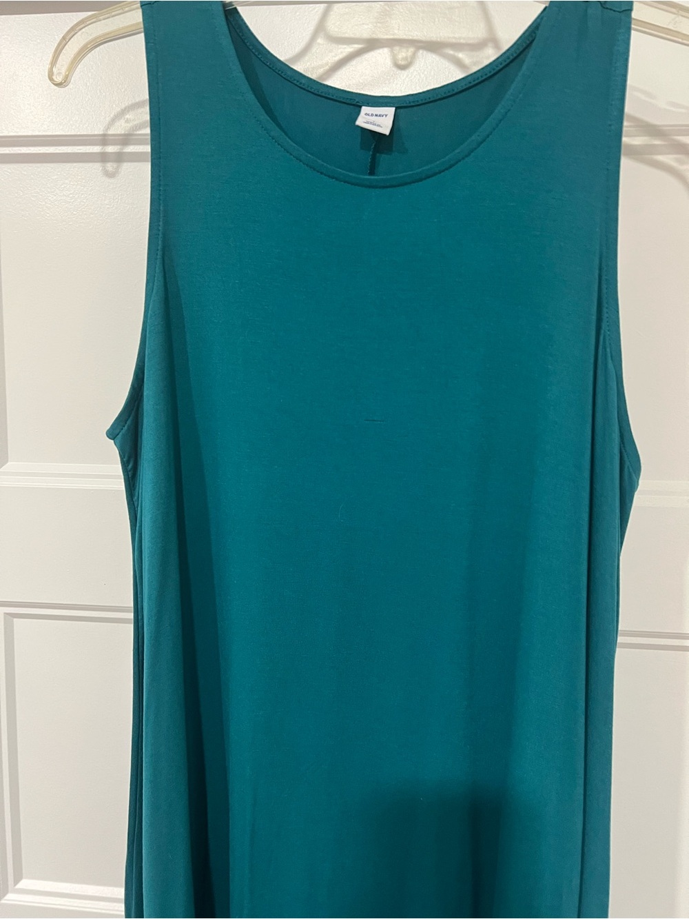 Old Navy Teal Green Scoop Neck Tank Dress